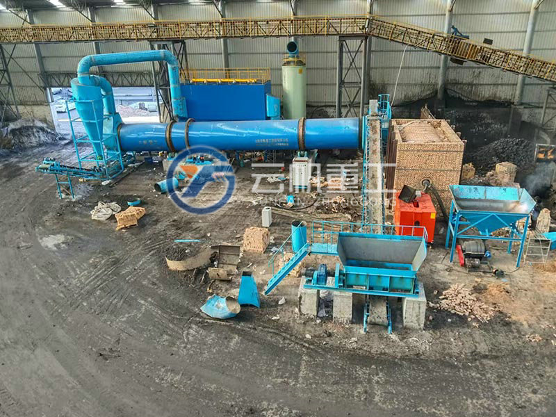 陜西黃陵工業園煤泥滾筒烘干機